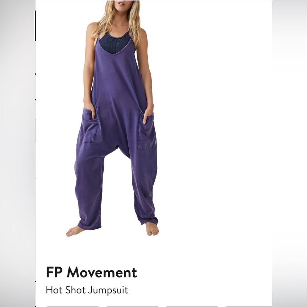 Free people hotshot jumpsuit. Size small. Color night watch.